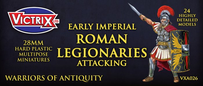 Early Imperial Roman Legionaries Attacking 