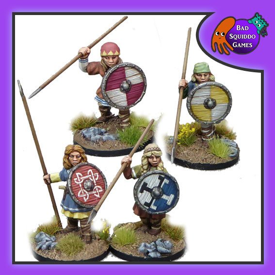 Shieldmaiden Warriors (with Spears)