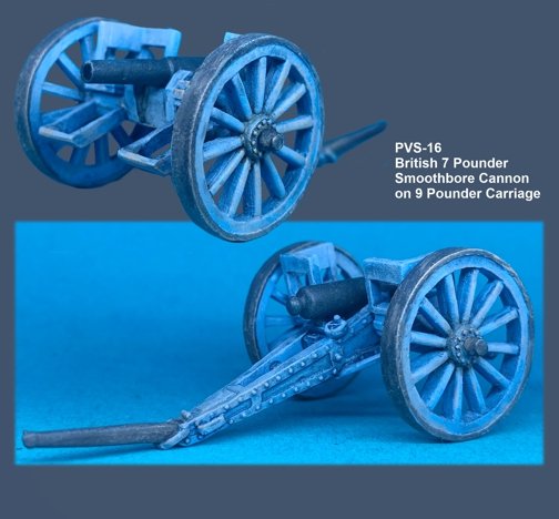 British 7 Pounder Smoothbore Cannon (2)